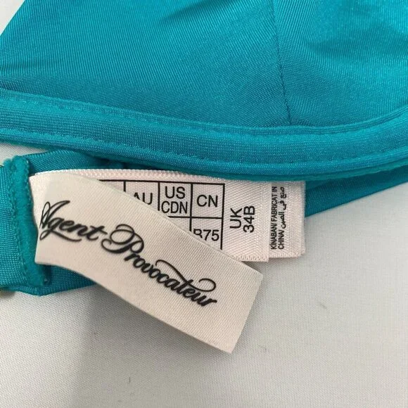 Agent Provocateur Anastacia Teal Bikini Set 34B/3